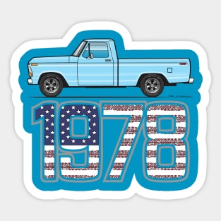 light blue 1978 Sticker